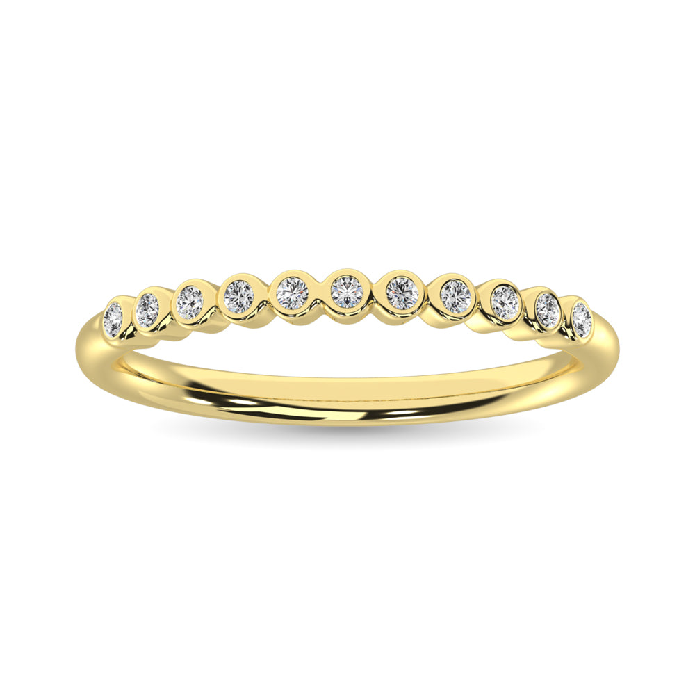 Diamond 1/20 Ct.Tw. Stackable Band in 10K Yellow Gold