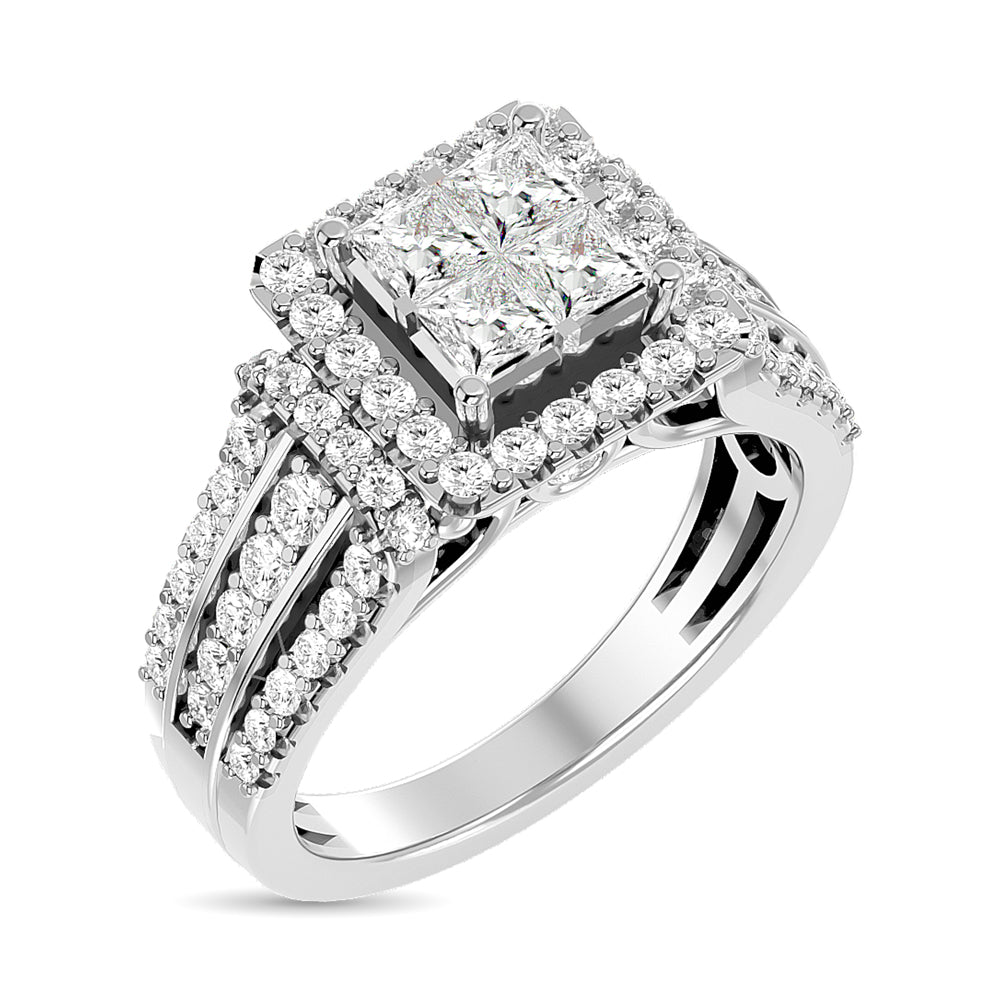 Diamond Engagement Ring 1 ct tw in 14K White Gold - thediamondsq