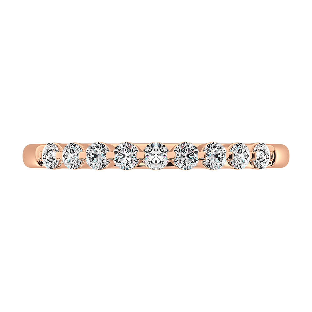 10K Rose Gold 1/4 Ct.Tw. Diamond Stackable Band