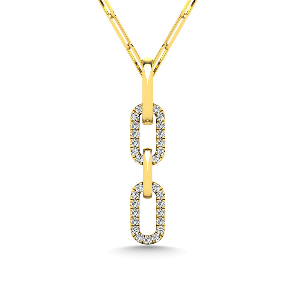 Diamond 1/10 Ct.Tw. Fashion Pendant in 10K Yellow Gold