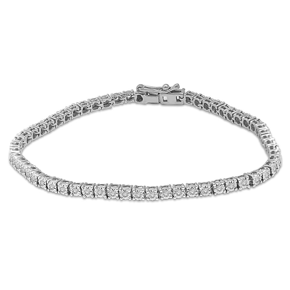 Diamond  2 1/3 Ct.Tw. Fashion Bracelets in 14K White Gold - thediamondsq