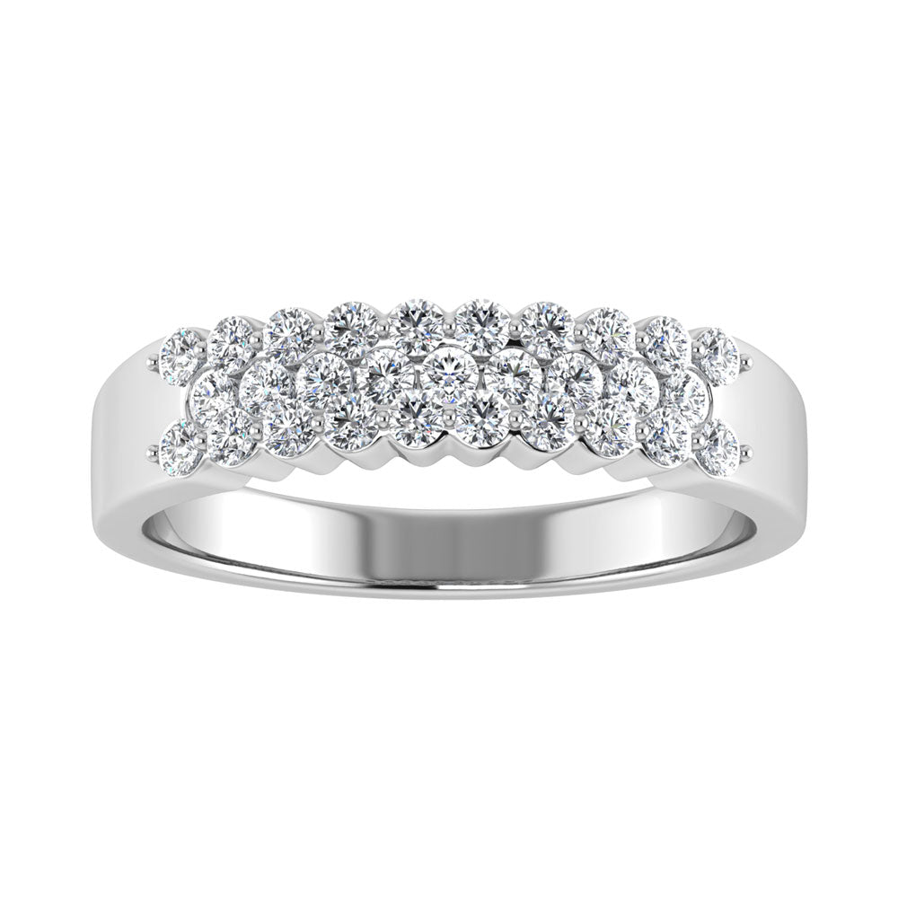 Diamond 1/2 Ct.Tw. Fashion Band in 14K White Gold