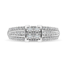 10K White Gold 1 Ct.Tw. Diamond Head Ring