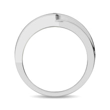 10K White Gold 1/4 Ct.Tw. Diamond Mens Band