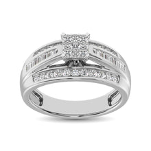 10K White Gold 1 Ct.Tw. Diamond Engagement Invisible Ring