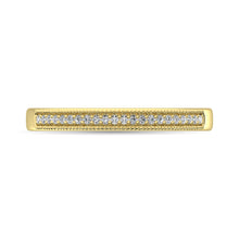 10K Yellow Gold 1/10 Ct.Tw. Diamond Wedding Band Ring