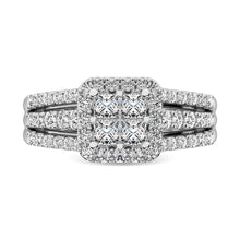 14K White Gold 3 Ct.Tw.Diamond Engagement Ring