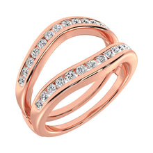 Diamond 1/4 Ct.Tw. Guard Ring in 10K Rose Gold