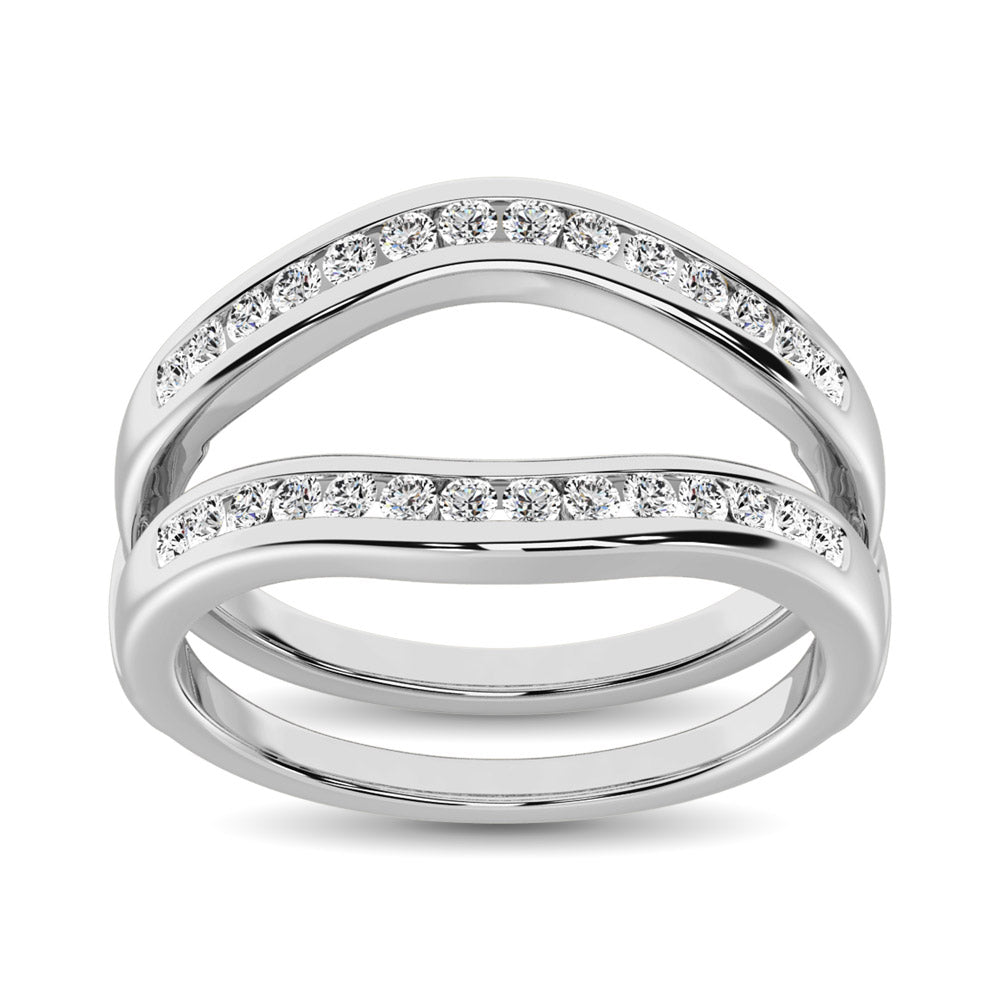 Diamond 1/3 Ct.Tw. Guard Ring in 10K White Gold