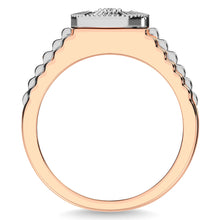 Diamond 1/4 Ct.Tw. Mens Fashion Ring in 10K Two Tone Gold