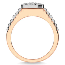 Diamond 1/2 Ct.Tw. Mens Fashion Ring in 10K Two Tone Gold