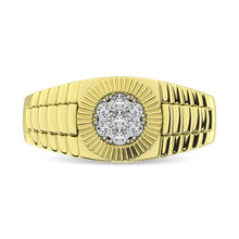 Diamond 1/2 Ct.Tw. Rolex Mens Ring in 14K Yellow Gold