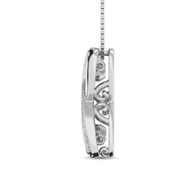 Sterling Silver 1/5 Ct.Tw.Moving Diamond Fashion Pendant