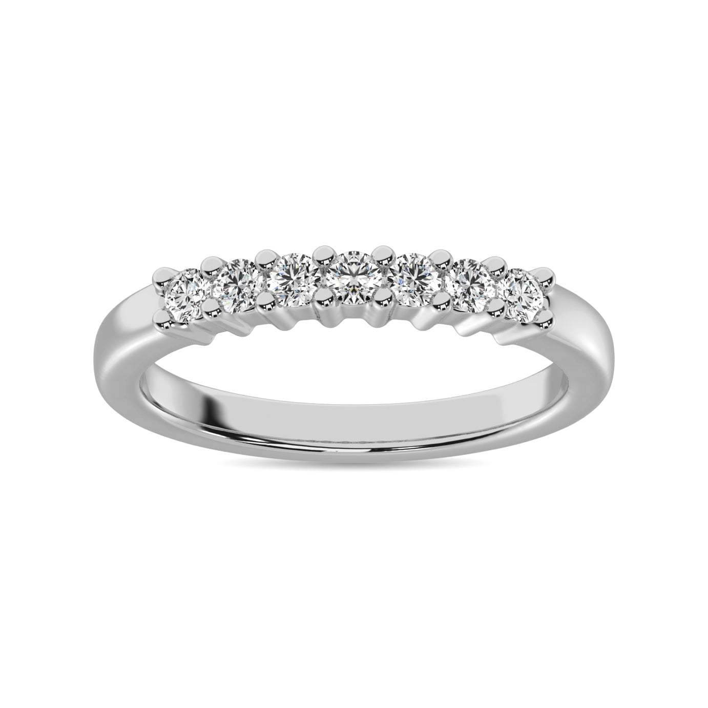 Diamond 1/5 Ct.Tw. 7 Stone Band in 14K White Gold