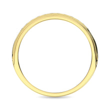 14K Yellow Gold 1/2 Ct.Tw. Diamond Mens Machine Band