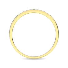 14K Yellow Gold 1/10 Ct Diamond Ladies Machine Band