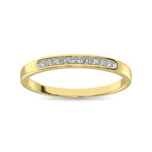 14K Yellow Gold 1/3 Ct.Tw. Diamond Ladies Machine Band
