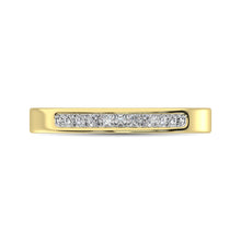 14K Yellow Gold 1/4 Ct.Tw. Diamond Ladies Machine Band