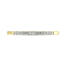 14K Yellow Gold 1/6 Ct.Tw. Diamond Ladies Machine Band