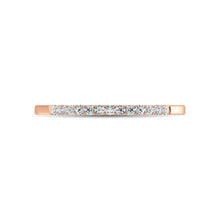 Diamond 1/5 Ct.Tw. Ladies Wedding Band in 10K Rose Gold