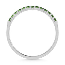 Peridot 1/4 Ct.Tw. Machine Band in 14K White Gold