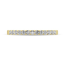 14K Yellow Gold 1/5 Ct Diamond Ladies Machine Band