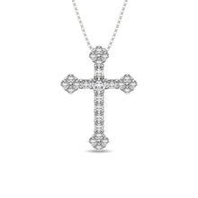 Diamond 1/3 Ct.Tw. Cross Pendant in 10K White Gold