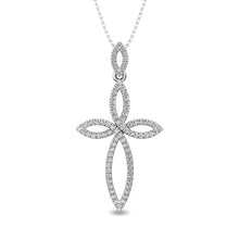 Diamond 1/5 Ct.Tw. Cross Pendant in 10K White Gold