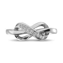 Sterling Silver 1/10 Ct.Tw. Diamond Promise Ring