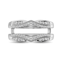 14K White Gold 1/3 Ctw Diamond Guard Ring