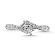 14K White Gold 1/4 Ct.Tw. Diamond Fashion Ring - thediamondsq