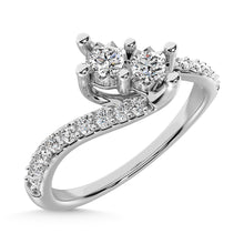 14K White Gold 1/4 Ct.Tw. Diamond Fashion Ring - thediamondsq