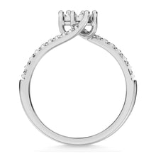 14K White Gold 1/4 Ct.Tw. Diamond Fashion Ring - thediamondsq