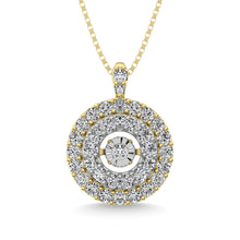 Diamond 3/8 Ct.Tw. Shimmering Pendant in 10K Yellow Gold