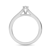 10K White Gold 1/3 Ct.Tw.Diamond Solitaire Engagement Ring