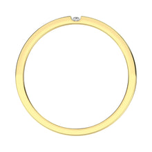 Diamond 1/10 Ct.Tw. Mens Machine Band in 10K Yellow Gold