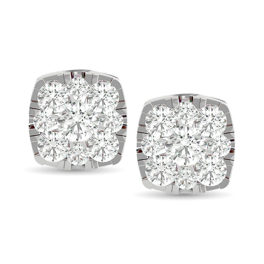 Diamond 3/8 Ct.Tw. Fashion Earrings in 14K White Gold