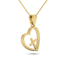 Diamond 1/10 Ct.Tw. Heart Pendant in 10K Yellow Gold