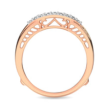 10K Rose Gold 1/4 Ct.Tw.Diamond Guard Ring