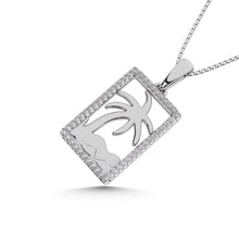 14K White Gold 1/10 Ct.Tw.Diamond Fashion Pendant