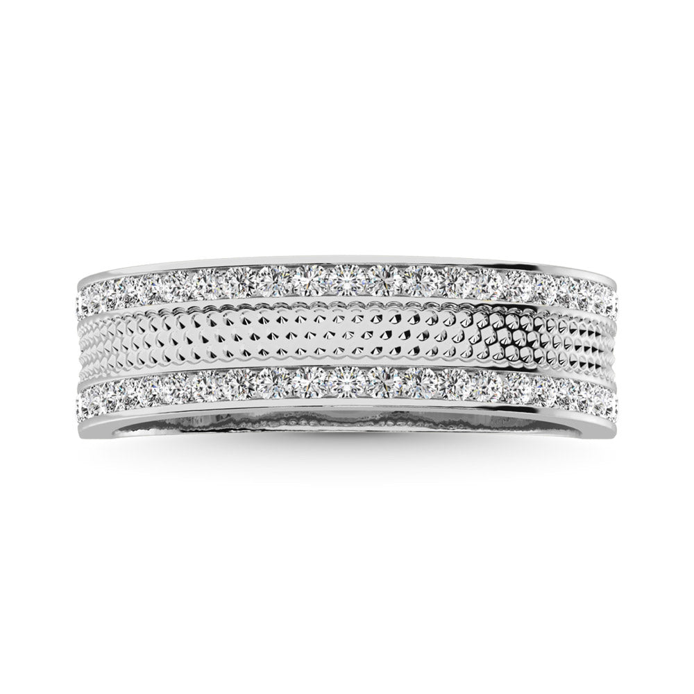 14K Yellow Gold 1/2 Ct.Tw.Diamond Machine Mens Band
