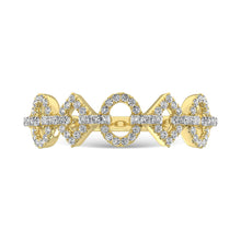14K Yellow Gold 1/4 Ct.Tw.Diamond Fashion Ring