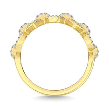 14K Yellow Gold 1/4 Ct.Tw.Diamond Fashion Ring