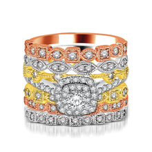14K White Gold 1/6 Ct.Tw.Diamond Stackable Band