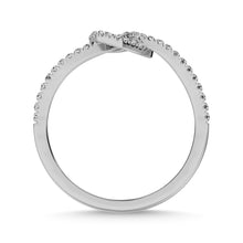 10K White Gold 1/6 Ctw Diamond Heart Ring