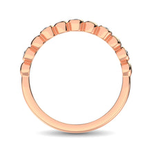 14K Rose Gold 1/20 Ct.Tw.Diamond Stackable Band