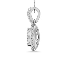 14K White Gold 1 Ctw Diamond Fashion Pendant