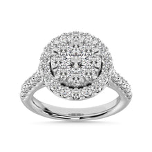 14K White Gold 1 Ctw Diamond Fashion Ring