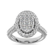 14K White Gold 2 Ctw Diamond Fashion Ring