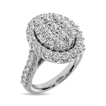 14K White Gold 1 Ctw Diamond Fashion Ring